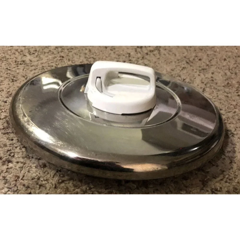 Replacement Pot Pan Lid Stainless Steel Air Vent Knob Used 8.5” Inner Lip - Picture 13 of 13